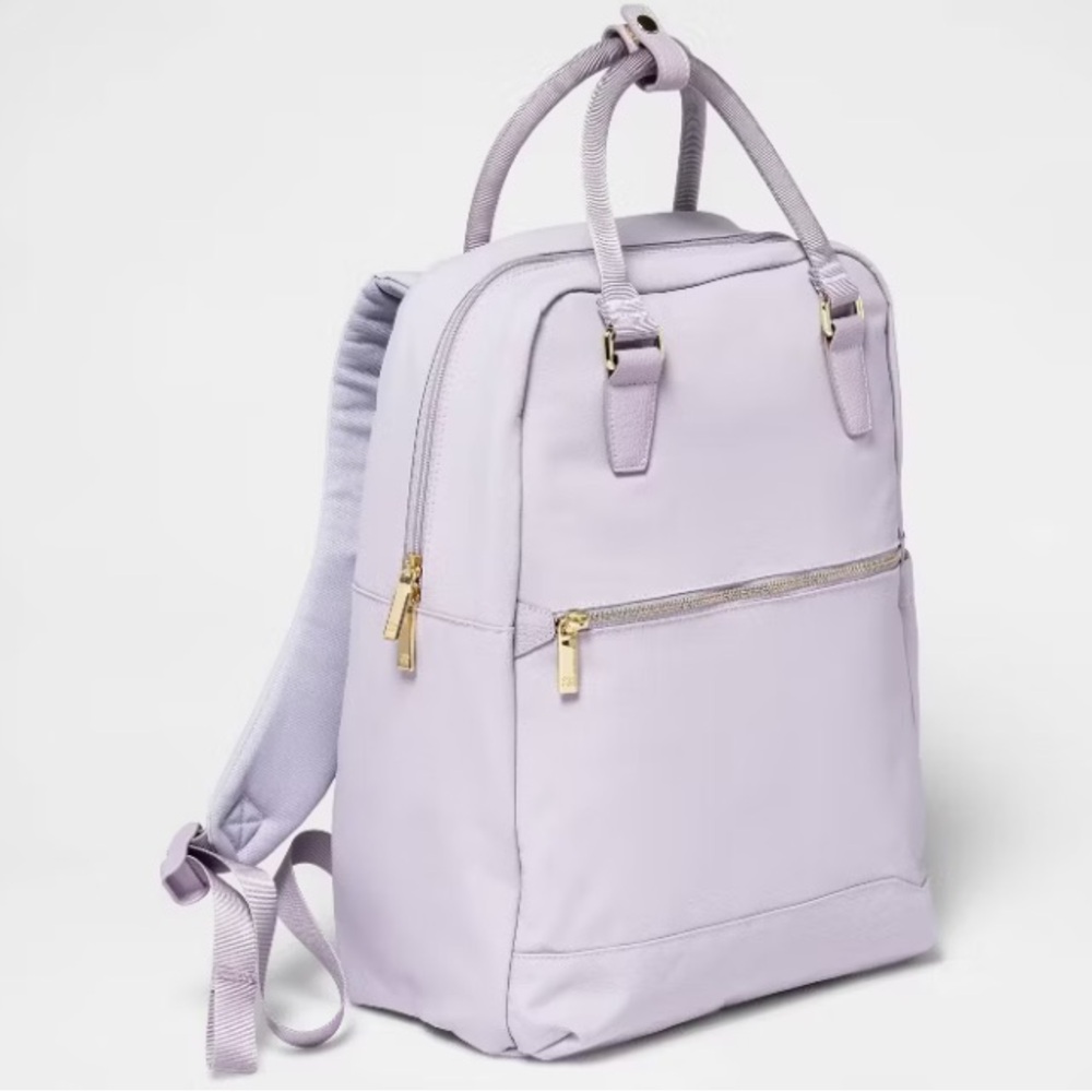 Commuter Travel School Laptop Backpack Lavender NWT - Picture 2 of 14